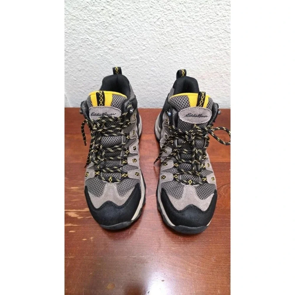 Eddie Bauer Waterproof Hiking Boots Men's Size 7 Grey Black Outdoor Trekking‎